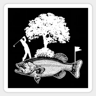 Bass Fish Golf Magnet